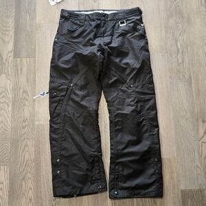 Ocean & Earth Ski Snowboard Pants Black Women's XL Adjustable Waist